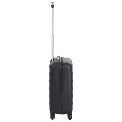 vidaXL Trolley a Custodia Rigida Nero ABS