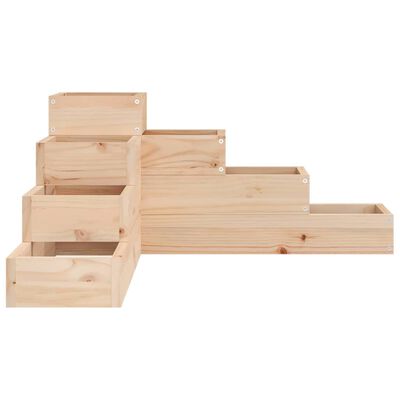 vidaXL Fioriera da Giardino 4 Ripiani 80,5x79x36cm Legno Massello Pino