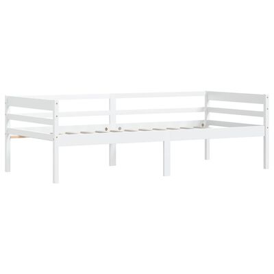 vidaXL Giroletto Bianco in Legno Massello di Pino 90x200 cm