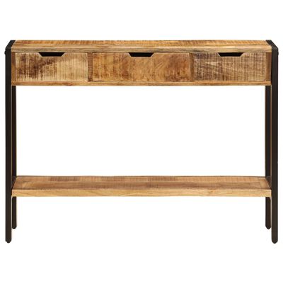 vidaXL Credenza con 3 Cassetti 110x35x75 cm Legno Massello di Mango