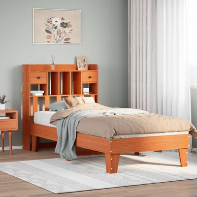 vidaXL Letto senza Materasso Marrone Cera 75x190 cm in Legno di Pino