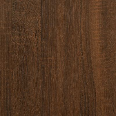 vidaXL Panca Portaoggetti Rovere Marrone 102x42x45cm Legno Multistrato