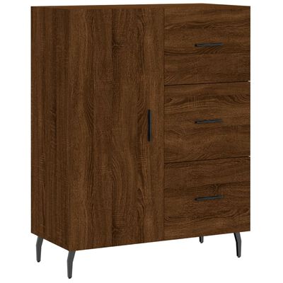 vidaXL Credenza Rovere Marrone 69,5x34x180 cm in Legno Multistrato