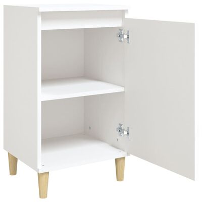 vidaXL Comodini 2 pz Bianchi 40x35x70 cm in Legno Multistrato