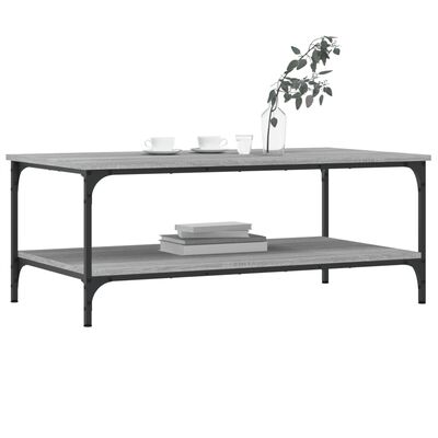 vidaXL Tavolino da Salotto Grigio Sonoma 100x55x40cm Legno Multistrato