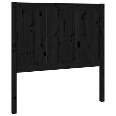 vidaXL Testiera per Letto Nera 95,5x4x100 cm in Legno Massello di Pino