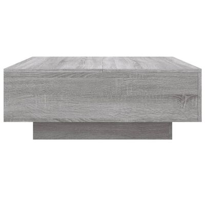 vidaXL Tavolino da Salotto Grigio Sonoma 80x80x31 cm Legno Multistrato