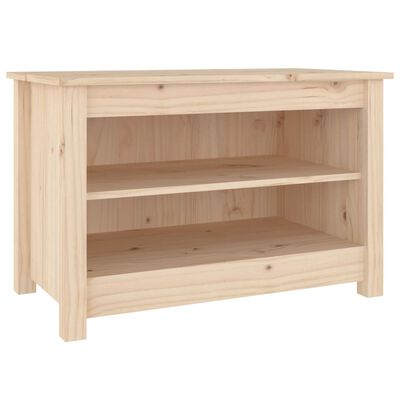 vidaXL Scarpiera 70x38x45,5 cm in Legno Massello di Pino