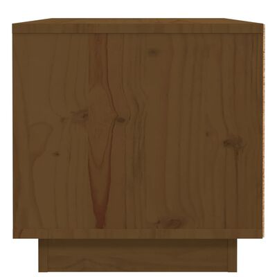 vidaXL Comodini 2 pz ambra 40x34x35 cm in Legno Massello di Pino