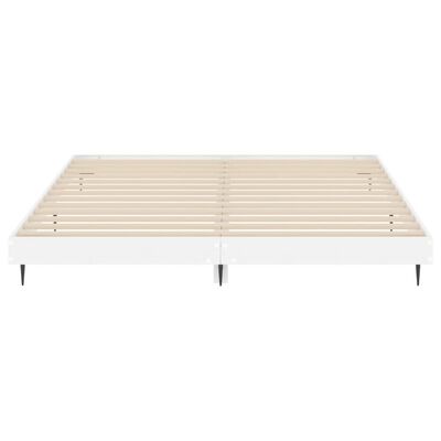 vidaXL Giroletto Bianco Lucido 200x200 cm in Legno Multistrato