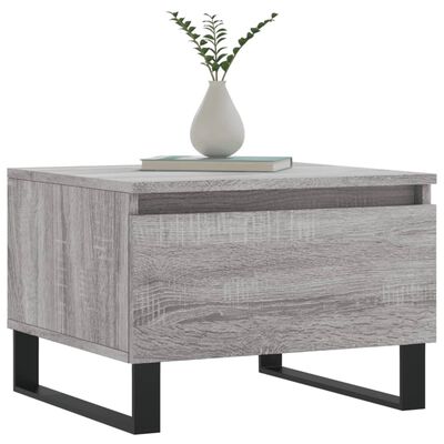 vidaXL Tavolino da Salotto Grigio Sonoma 50x46x35 cm Legno Multistrato