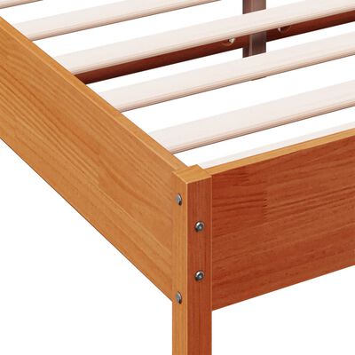 vidaXL Letto senza Materasso Marrone Cera 120x190 cm in Legno di Pino