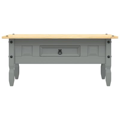 vidaXL Tavolino Caffé Pino Messicano Corona Range Grigio 100x55x44 cm