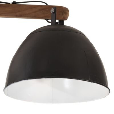 vidaXL Lampada da Soffitto 25 W Nera 105x30x65-108cm E27