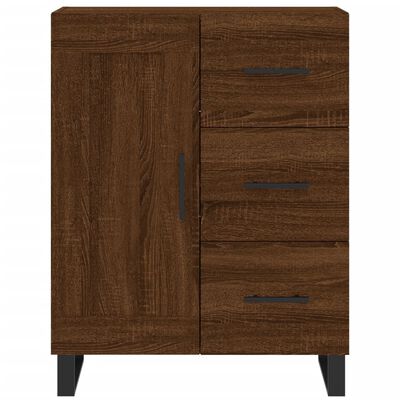 vidaXL Credenza Rovere Marrone 69,5x34x180 cm in Legno Multistrato