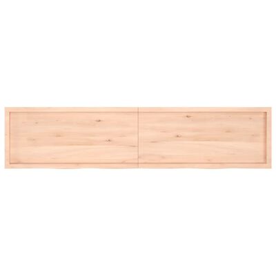 vidaXL Piano Bagno 220x50x(2-4) cm in Legno Massello Non Trattato