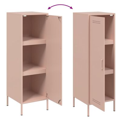 vidaXL Credenza Rosa 36x39x113 cm in Acciaio