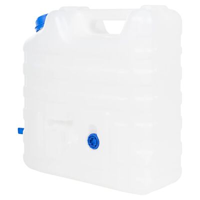 vidaXL Contenitore Acqua con Rubinetto Trasparente 15 L in Plastica