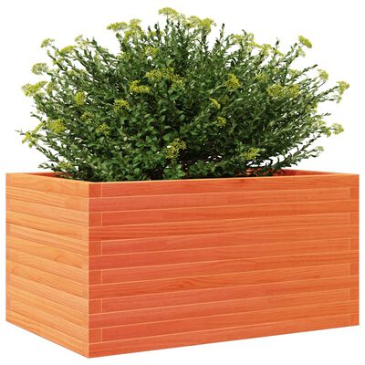 vidaXL Fioriera Giardino Marrone Cera 90x60x46 cm Legno Massello Pino