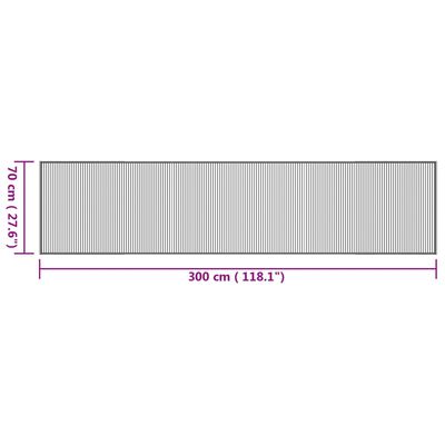 vidaXL Tappeto Rettangolare Natura 70x300 cm in Bambù