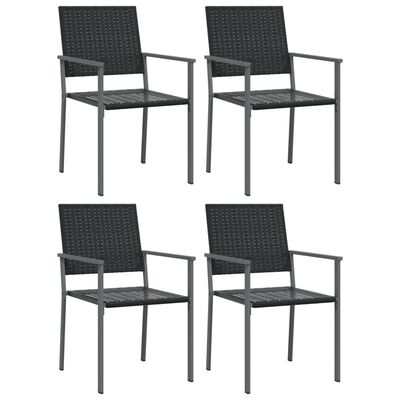 vidaXL Set da Pranzo da Giardino 5 pz in Polyrattan e Acciaio