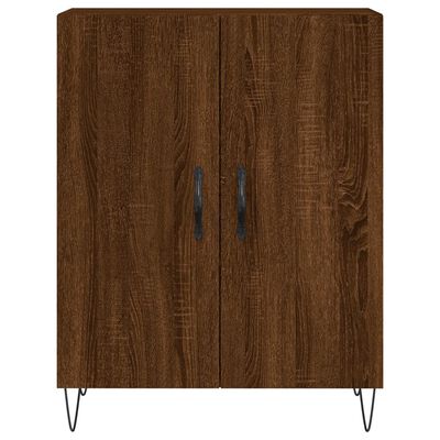 vidaXL Credenza Rovere Marrone 69,5x34x180 cm in Legno Multistrato