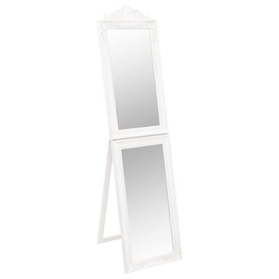 vidaXL Specchio Autoportante Bianco 45x180 cm