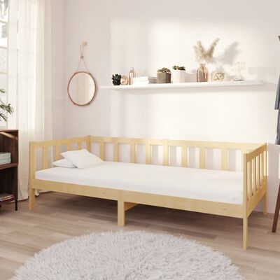 vidaXL Divano Letto con Materasso 90x200 cm Legno Massello di Pino