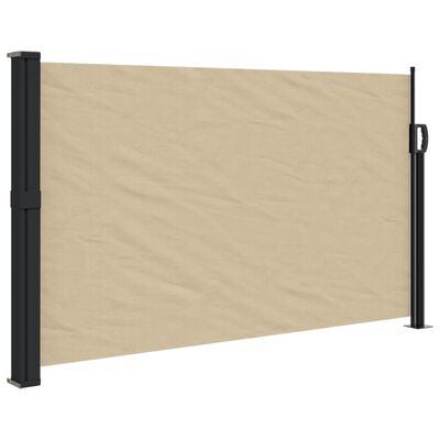 vidaXL Tenda da Sole Laterale Retrattile Beige 117x300 cm