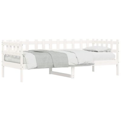 vidaXL Dormeuse senza Materasso Bianca 80x200 cm Legno Massello Pino