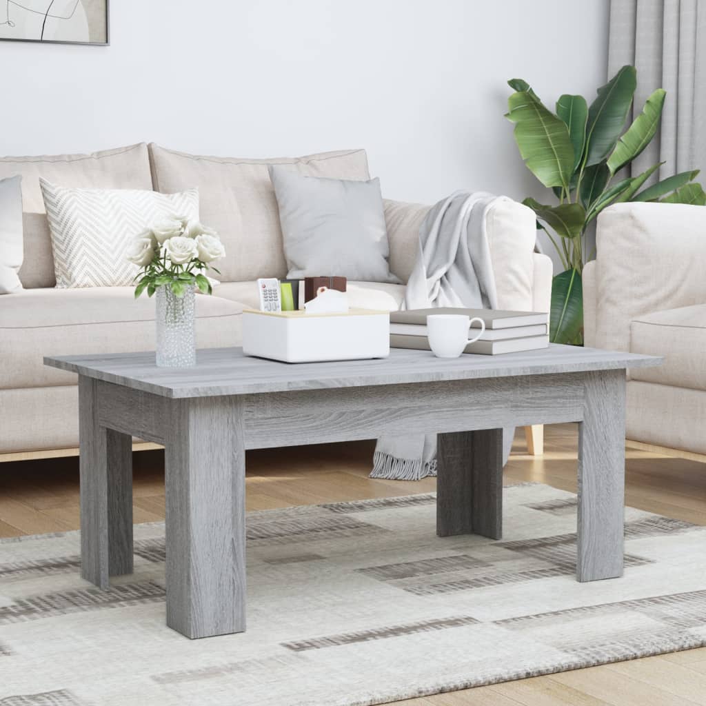 vidaXL Tavolino da Salotto Grigio Sonoma 100x60x42cm Legno Multistrato