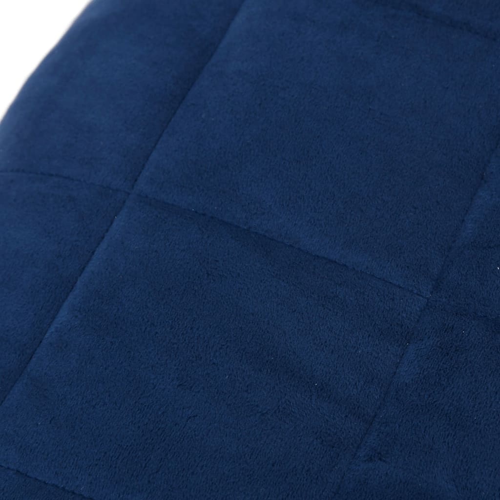 vidaXL Coperta Ponderata Blu 220x230 cm 11 kg Tessuto