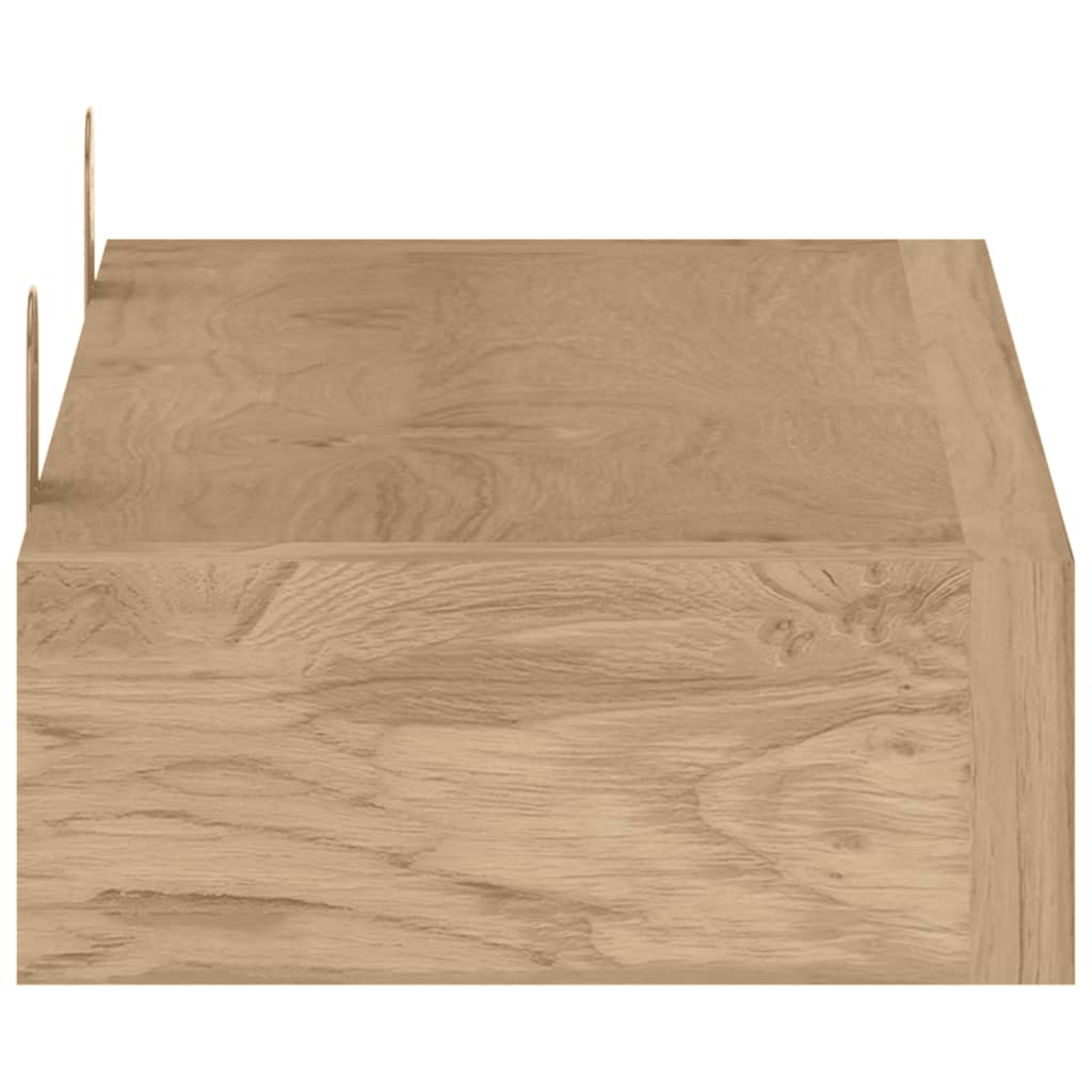 vidaXL Mensole da Parete 2 pz 40x15x4 cm in Legno Massello di Teak