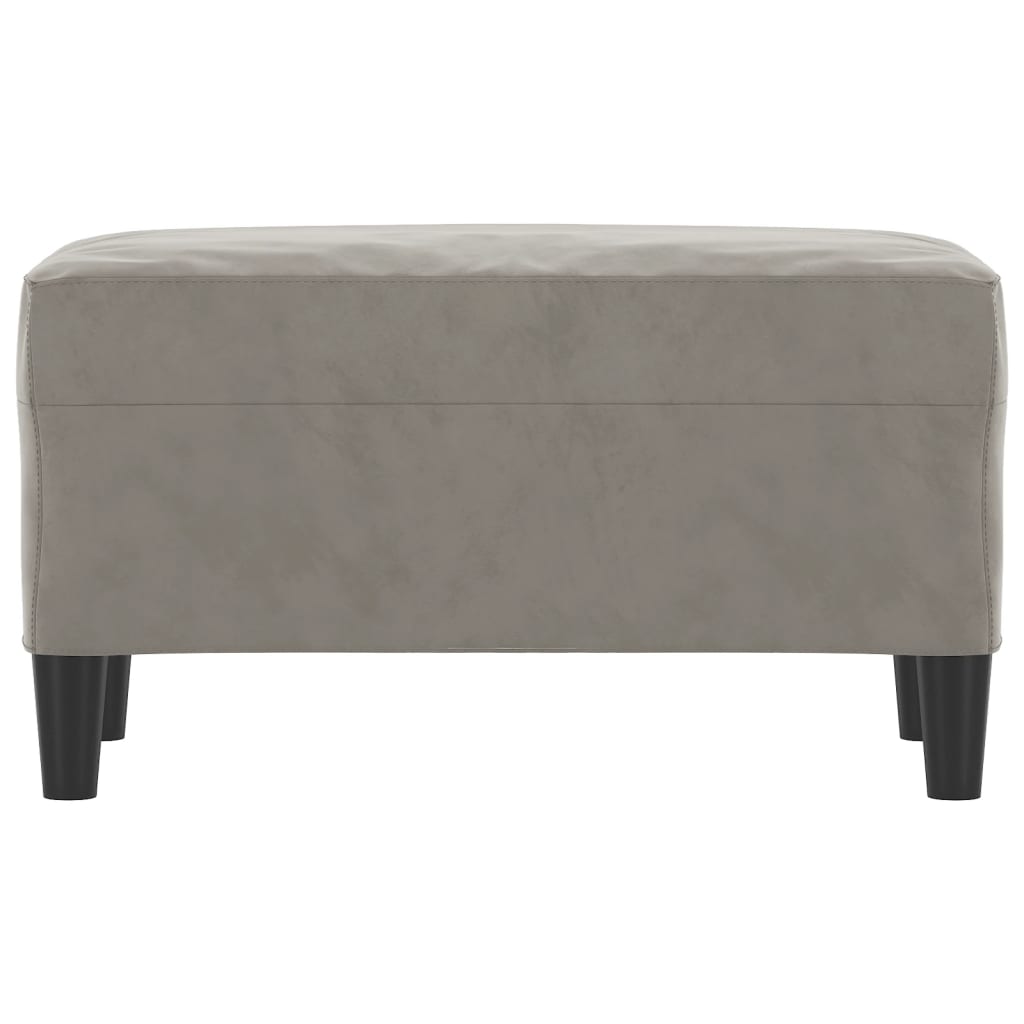 vidaXL Panca Grigio Chiaro 70x35x41 cm in Velluto