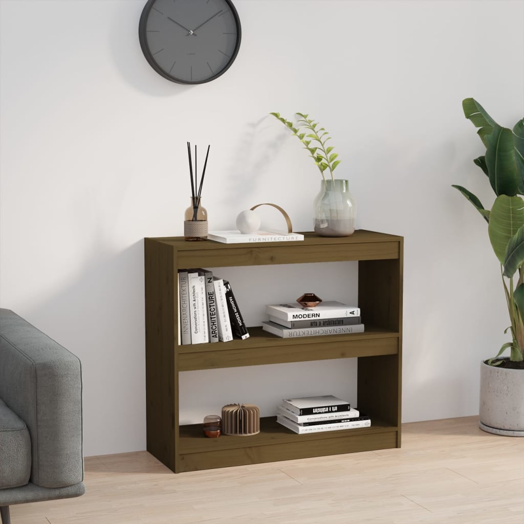 vidaXL Libreria/Divisorio Ambra 80x30x71,5 cm Legno Massello di Pino