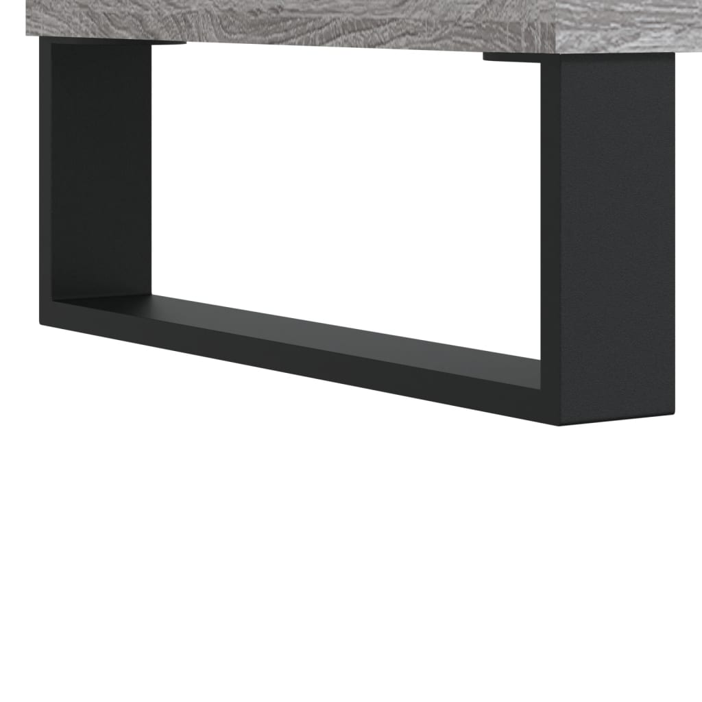 vidaXL Credenza Grigio Sonoma 34,5x34x180 cm in Legno Multistrato