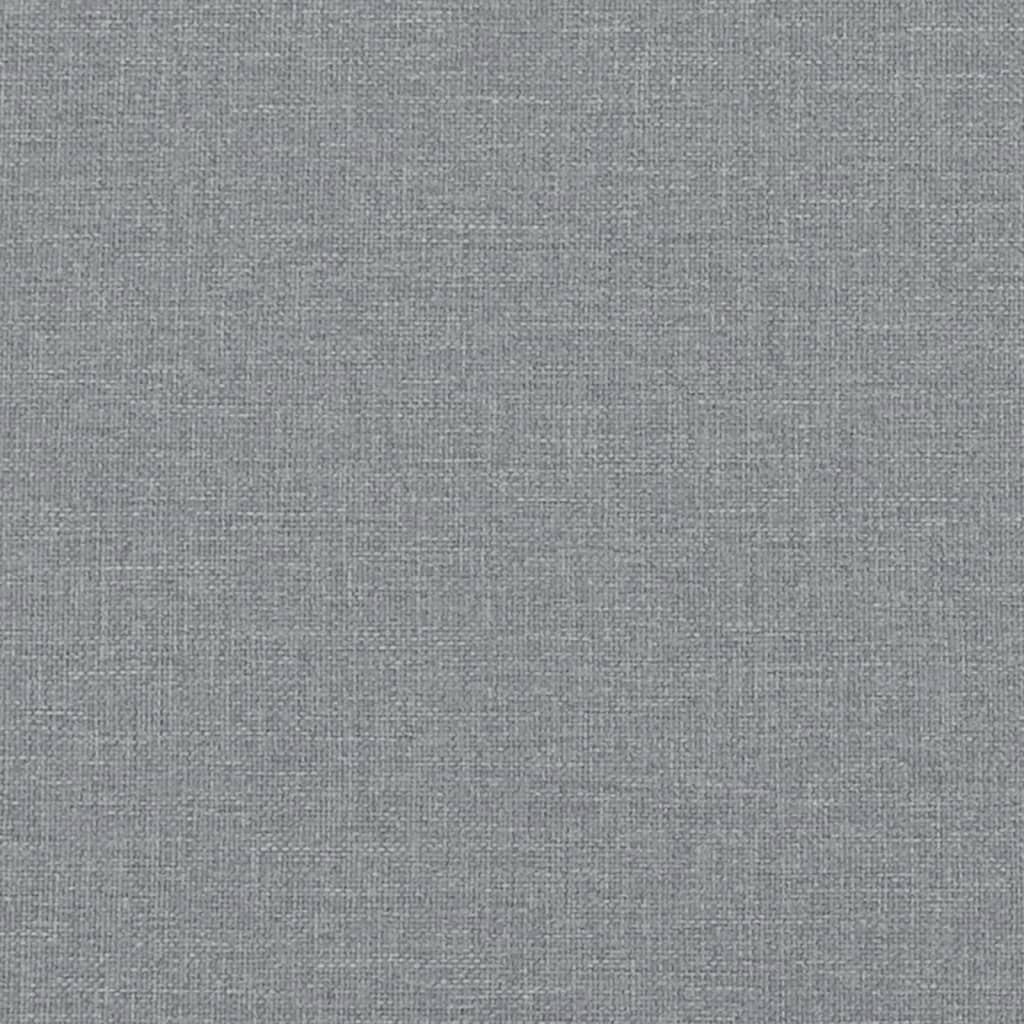 vidaXL Giroletto a Molle con Materasso Grigio Chiaro 120x190cm Tessuto