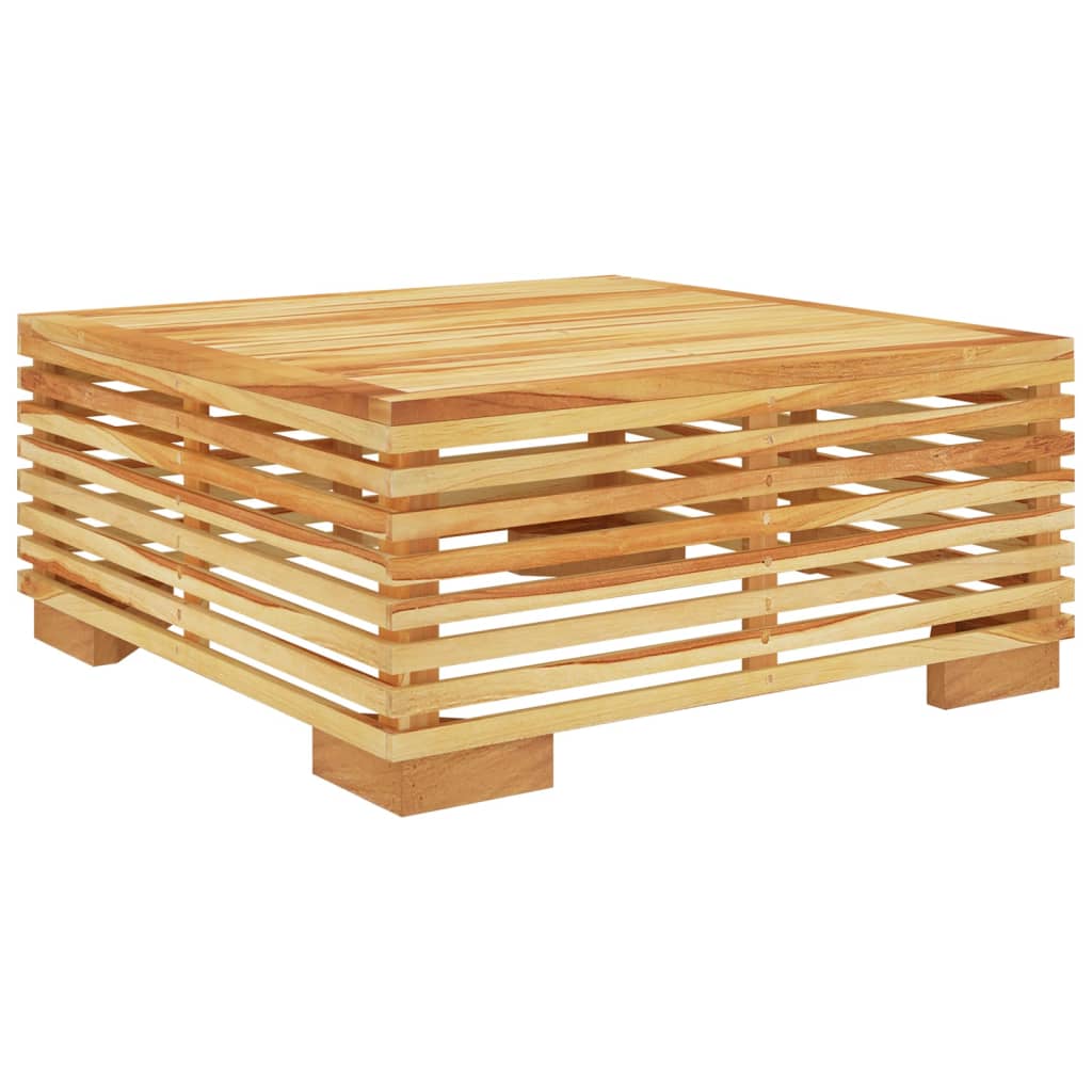 vidaXL Poggiapiedi Giardino Cuscino Grigio Scuro Legno Massello Teak