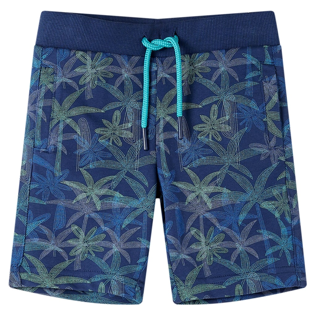 Pantaloncini per Bambini con Coulisse Blu Marino 140