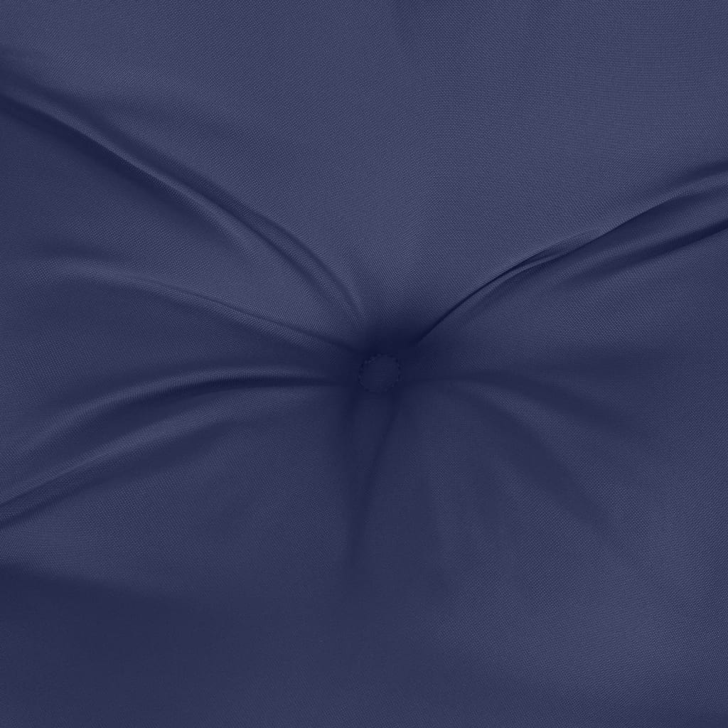 vidaXL Cuscino per Pallet Blu Marino 120x80x12 cm in Tessuto