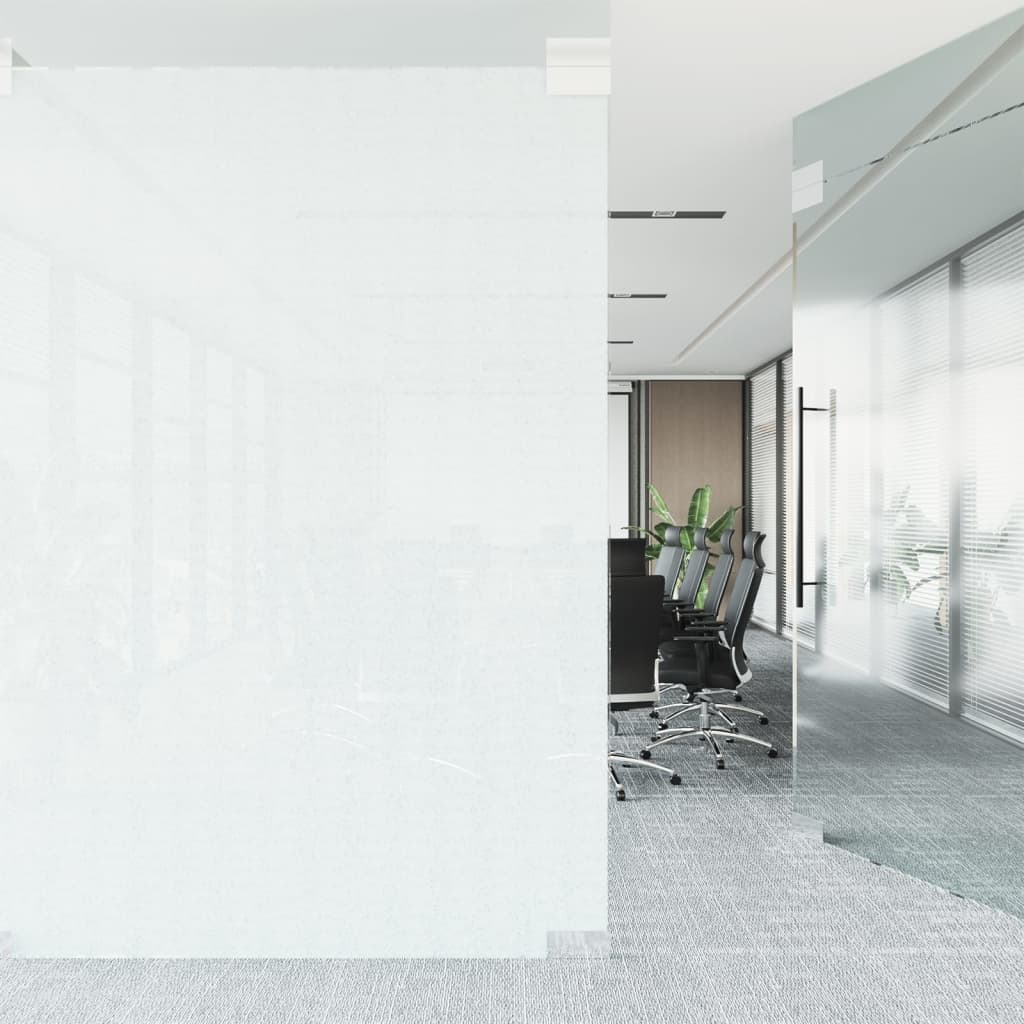 vidaXL Pellicola Statica Smerigliata Bianco Trasparente 90x500 cm PVC