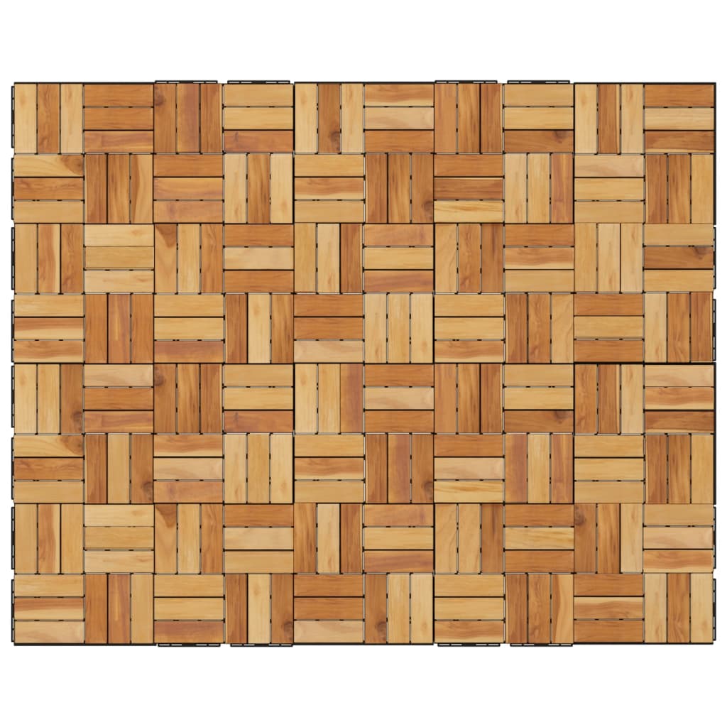 vidaXL Piastrelle per Esterni 20pz 30x30 cm Legno Massello di Teak