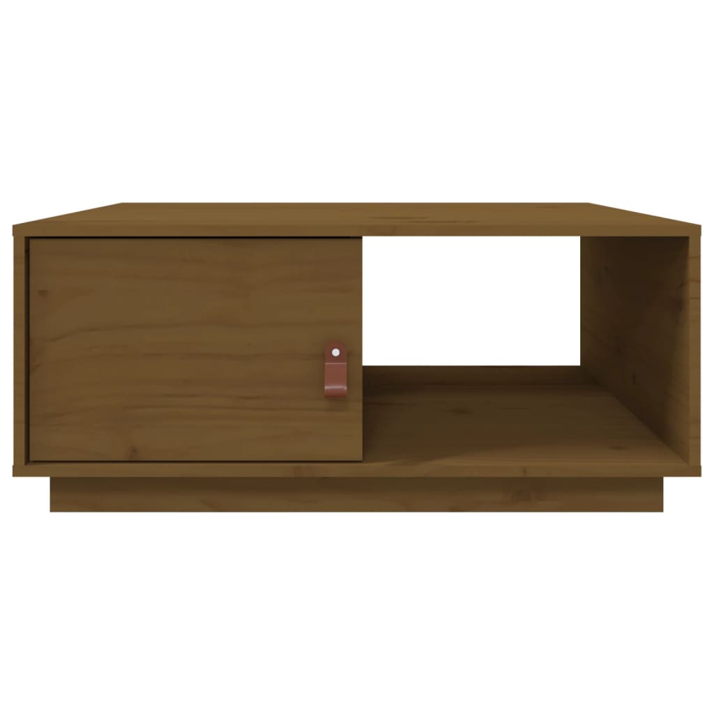 vidaXL Tavolino da Salotto ambra 80x50x35,5 cm Legno Massello di Pino