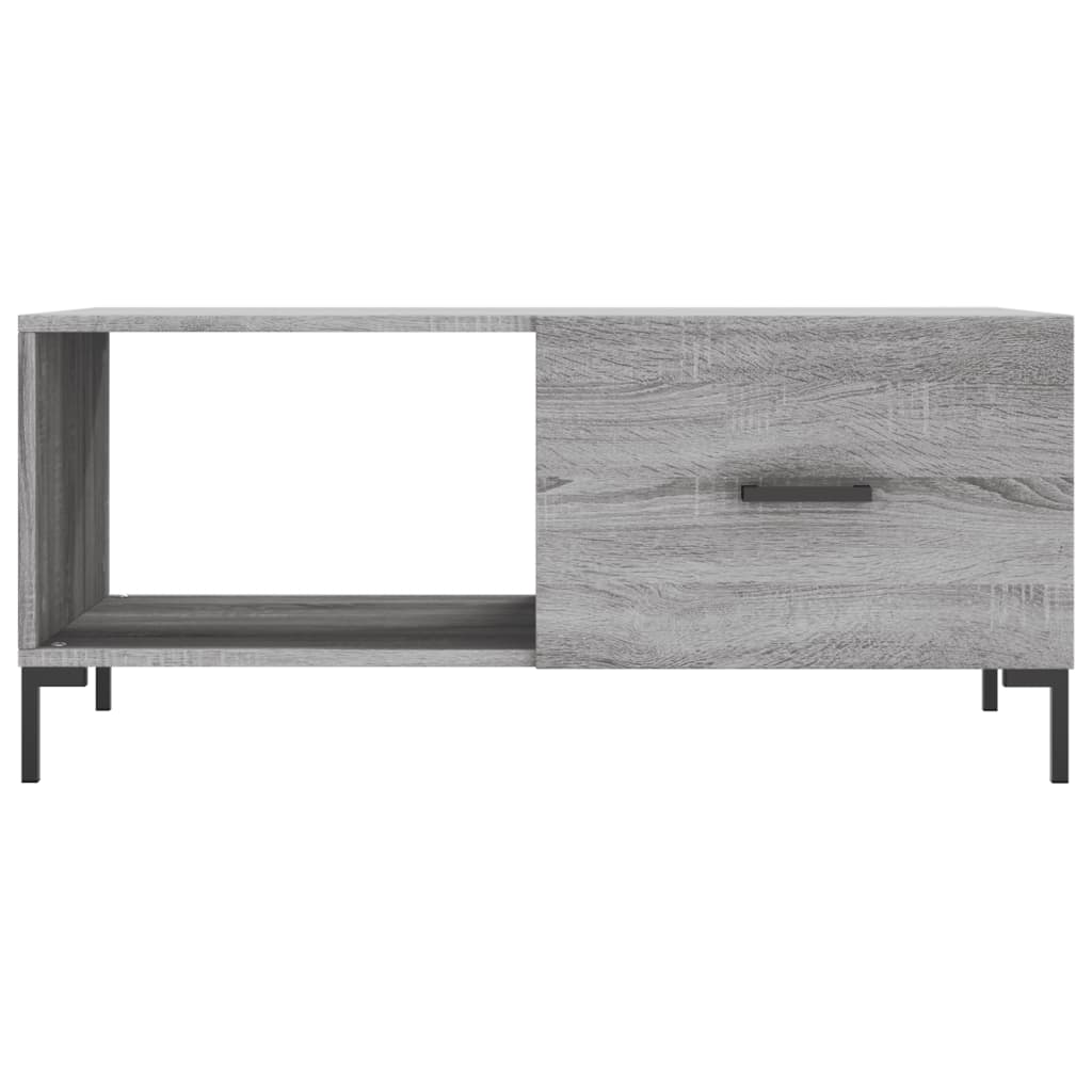 vidaXL Tavolino da Salotto Grigio Sonoma 90x50x40 cm Legno Multistrato