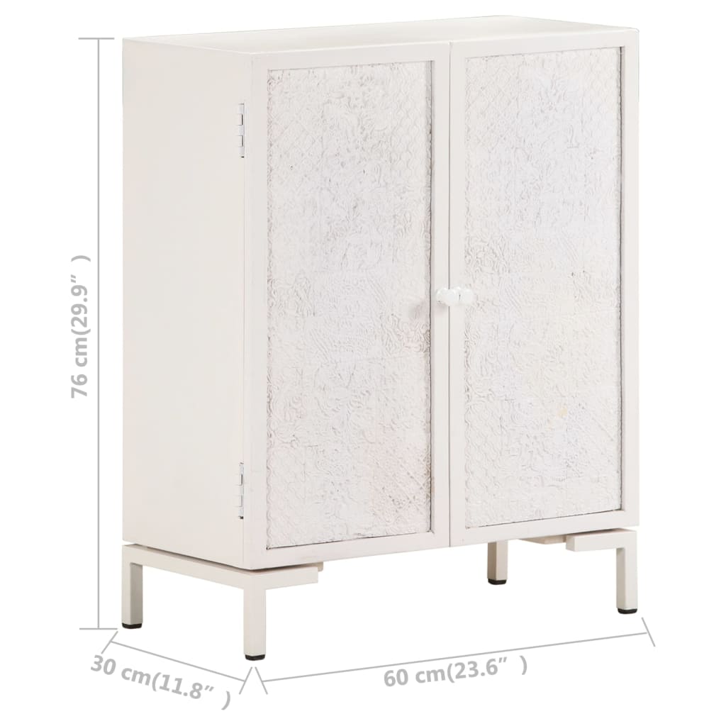 vidaXL Credenza 60x30x76 cm in Legno Massello di Mango