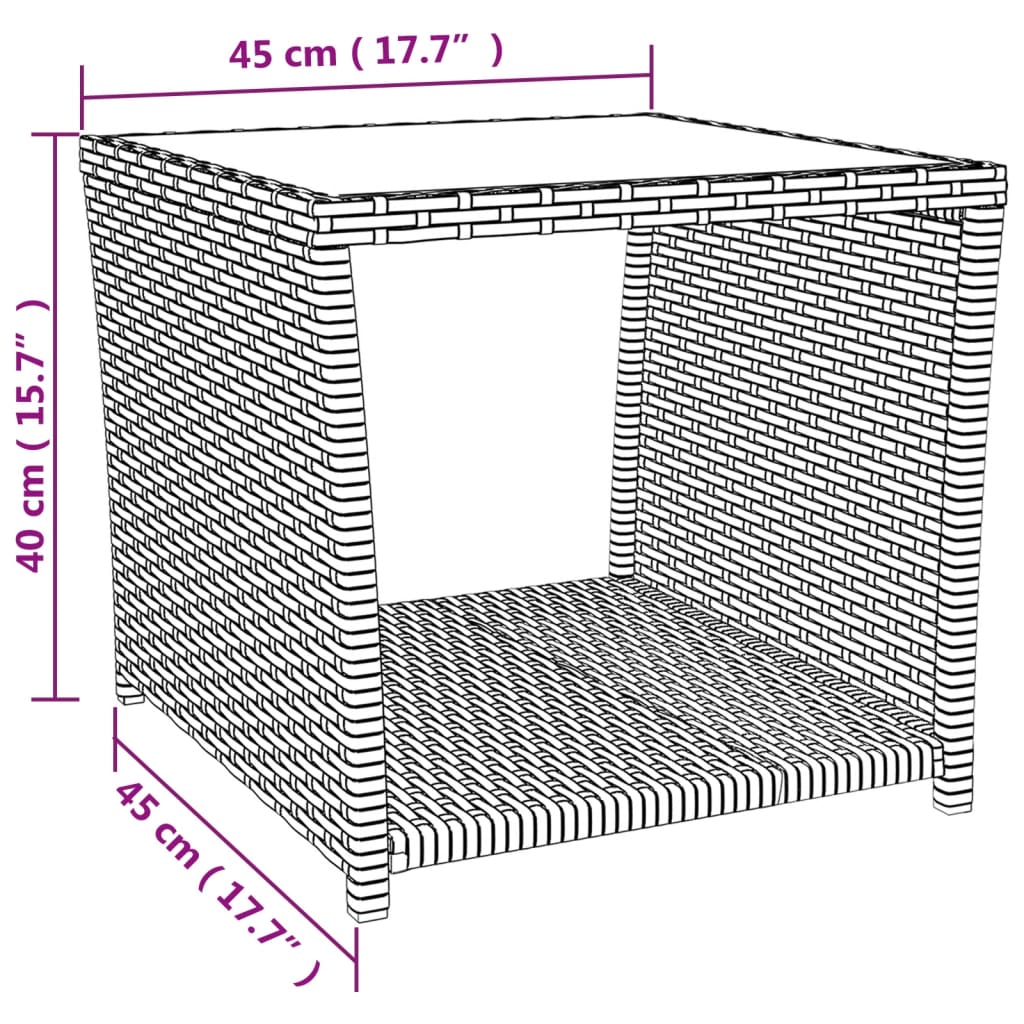 vidaXL Set da Pranzo da Giardino 3 pz con Cuscini in Polyrattan Grigio