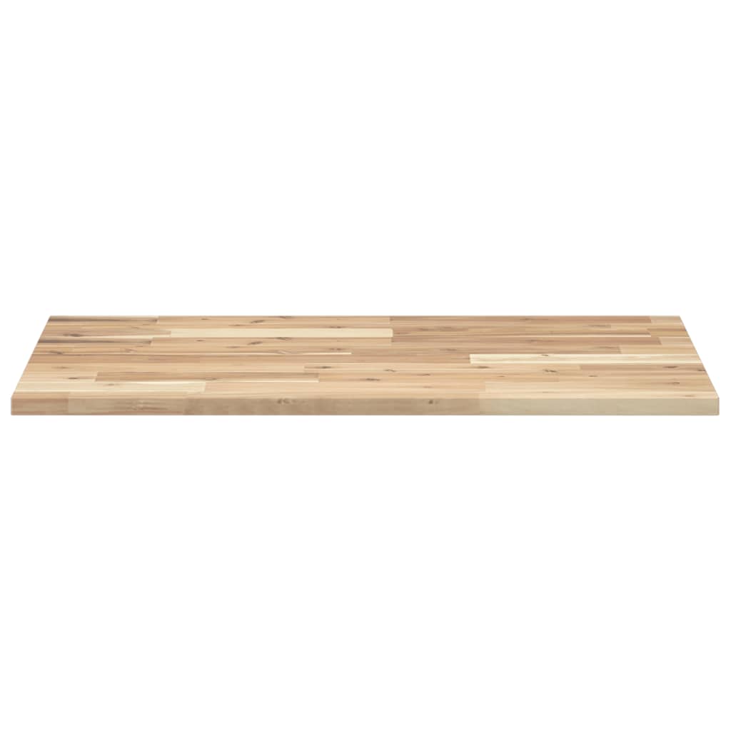 vidaXL Piano Tavolo Rettangolare 80x50x2cm in Legno Massello di Acacia