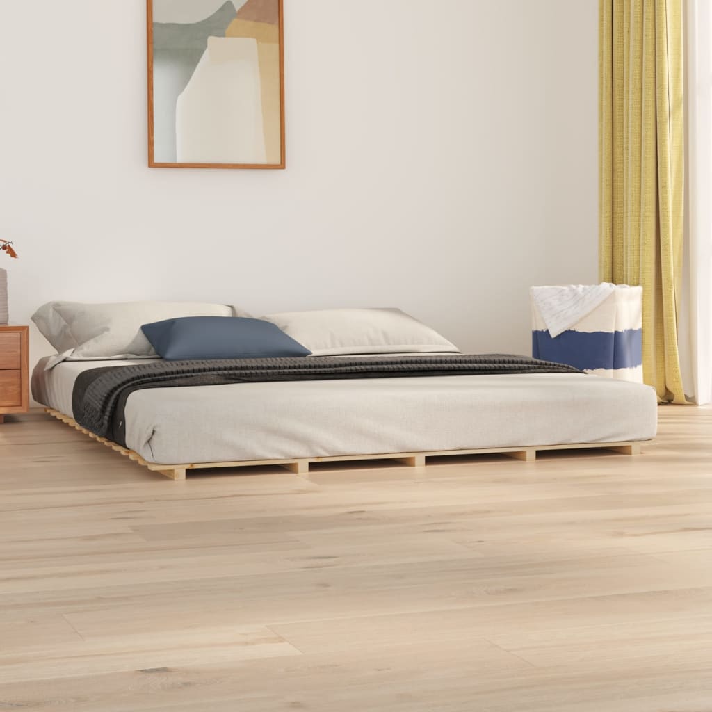 vidaXL Giroletto senza Materasso 200x200 cm in Legno Massello di Pino