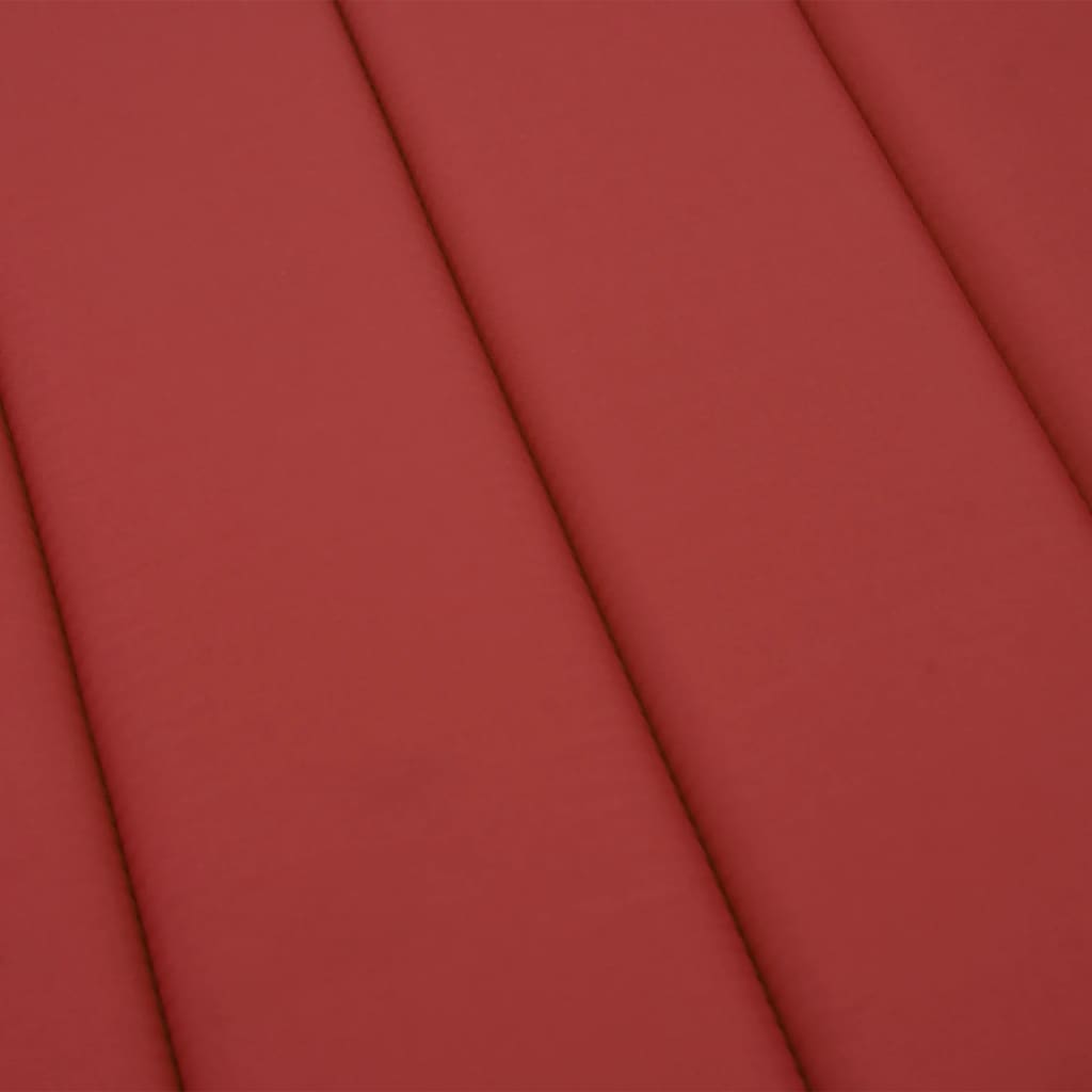 vidaXL Cuscino per Lettino Rosso 180x60x3 cm in Tessuto Oxford