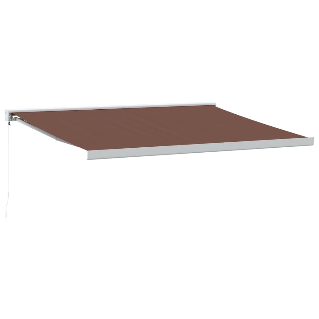 vidaXL Tenda Sole Retrattile Manuale 450x300 cm Marrone